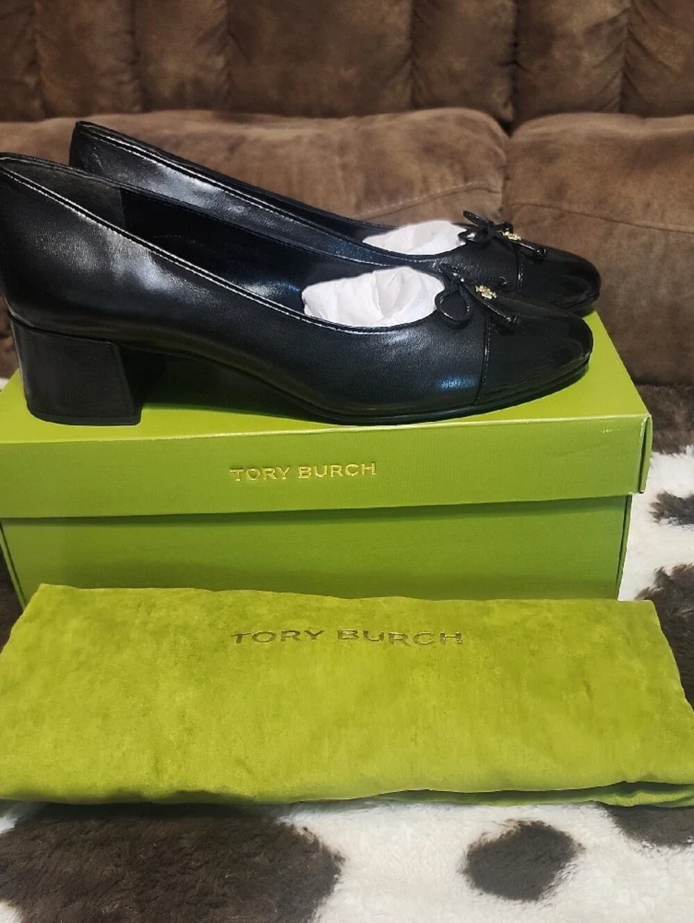 Tory Burch Cap-Toe Pump 45mm Goat Leather
